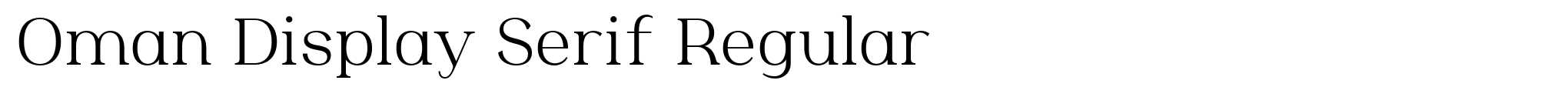 Oman Display Serif Regular image